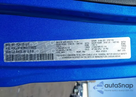 2021 Jeep Wrangler Unlimited Rubicon 4X4 from USA, damaged, VIN 1C4JJXFM0MW779522